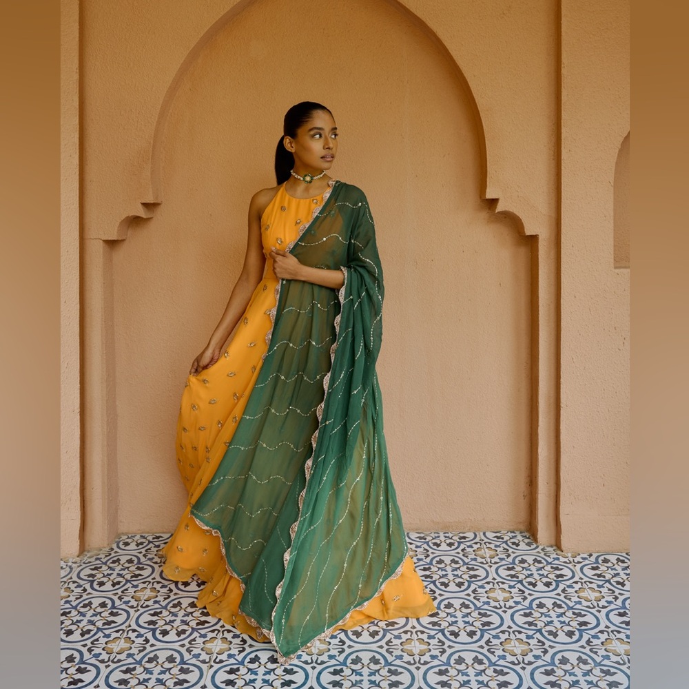 Indian wedding outfit Sani anarkali via Nordstrom
